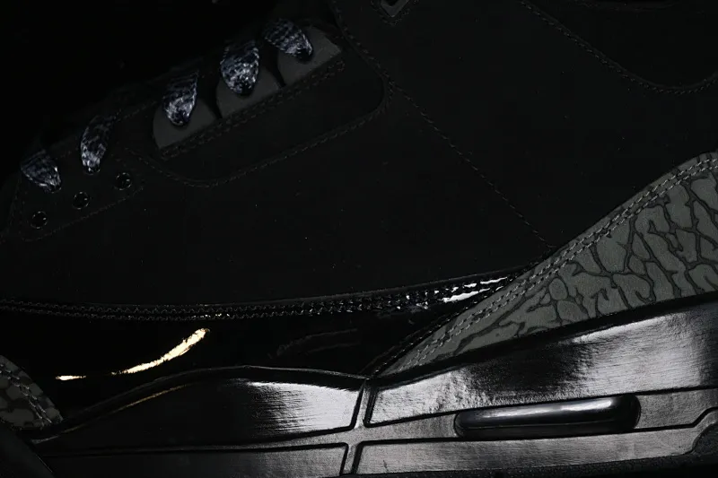 All categories Air Jordan Jordan series basketball shoes Air Jordan 3 LW version Air Jordan 3 Retro AJ3 Joe 3 Black Cat Explosion pattern CK9246-168